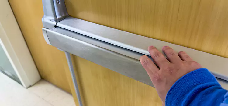 Installing a Push Bar on a Door Lackawanna